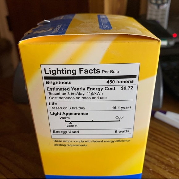 New Energetic Smart Lighting LED Technology (Soft White 3000k) 6 W 450 lumens - Picture 5 of 5